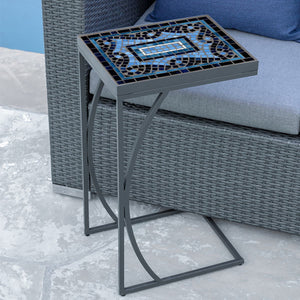 Navagio Mosaic C-Table-Iron Accents