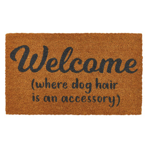 Dog Hair Welcome Doormat