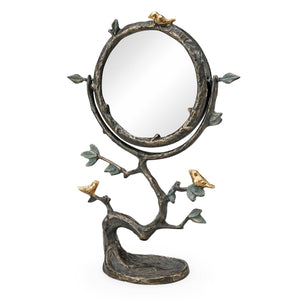Birds on Branch Vanity Mirror