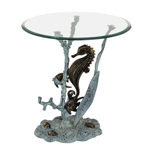 Mystical Seahorse End Table