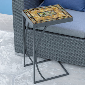 Malibu Mosaic C-Table-Iron Accents