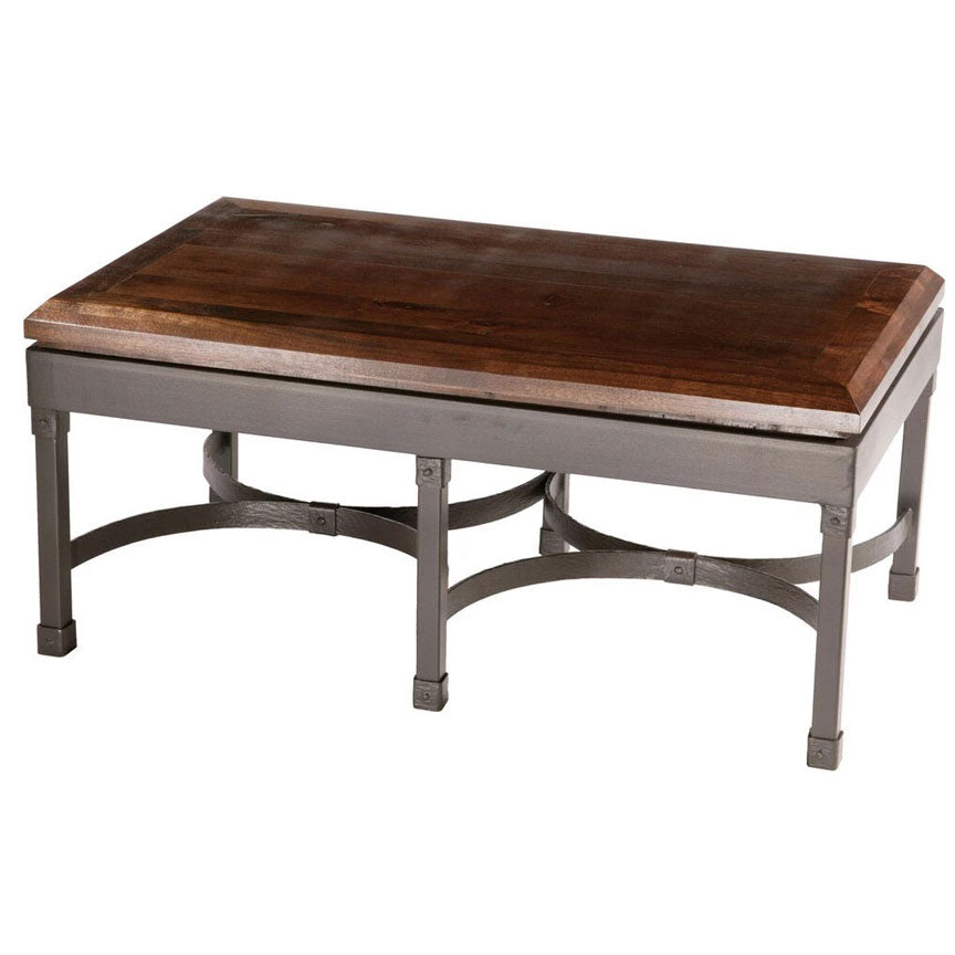 Cedarvale Cocktail Table-Iron Accents