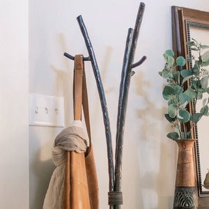 Studio Standing Coat Rack-Iron Accents