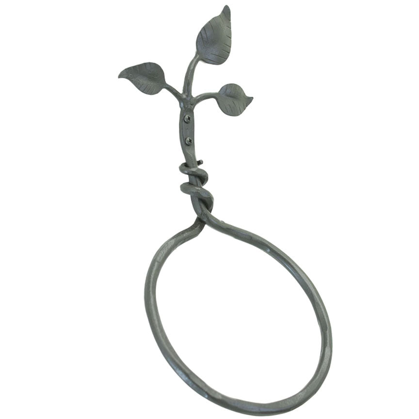 Eden Isle Wrought Iron Towel Ring-Iron Accents