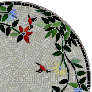 Hummingbird Mosaic Table Tops-Iron Accents