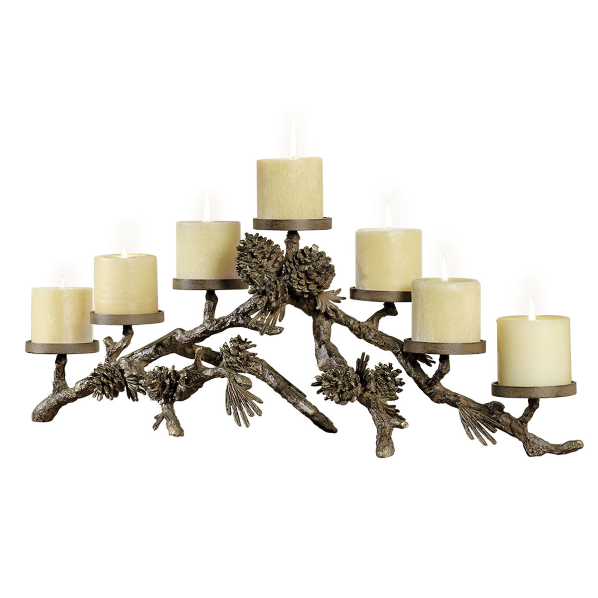 Pinecone Mantel Candle Holder