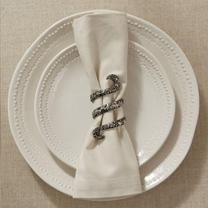 Octopus Napkin Rings (Set-4)-Iron Accents
