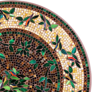 Finch Mosaic Table Tops-Iron Accents