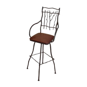South Fork Bar Stool - Large-Iron Accents