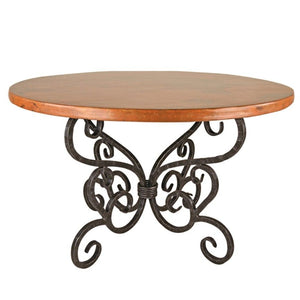 Alexander Dining Table / Base -72" Round-Iron Accents