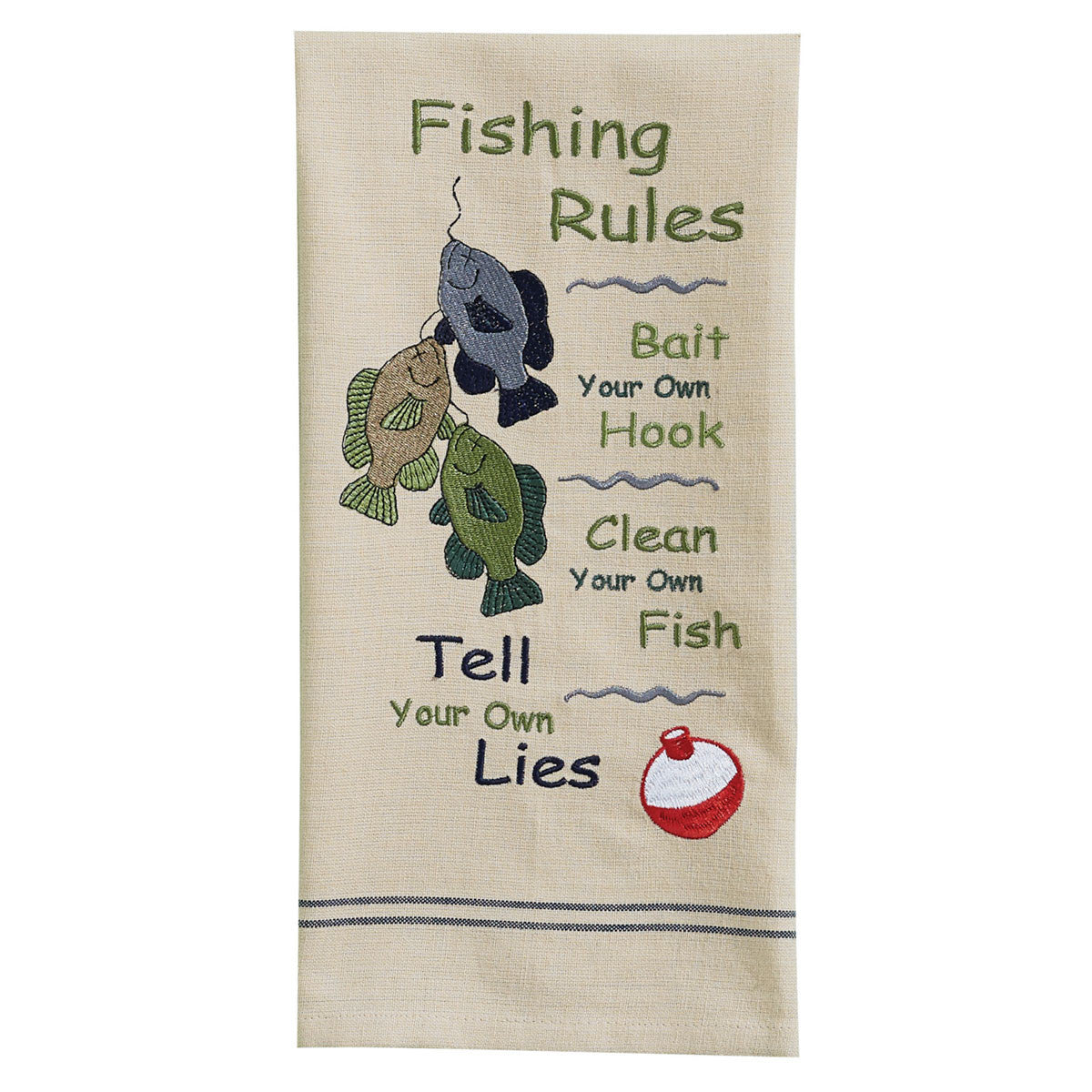 Fishing Rules Dishtowel