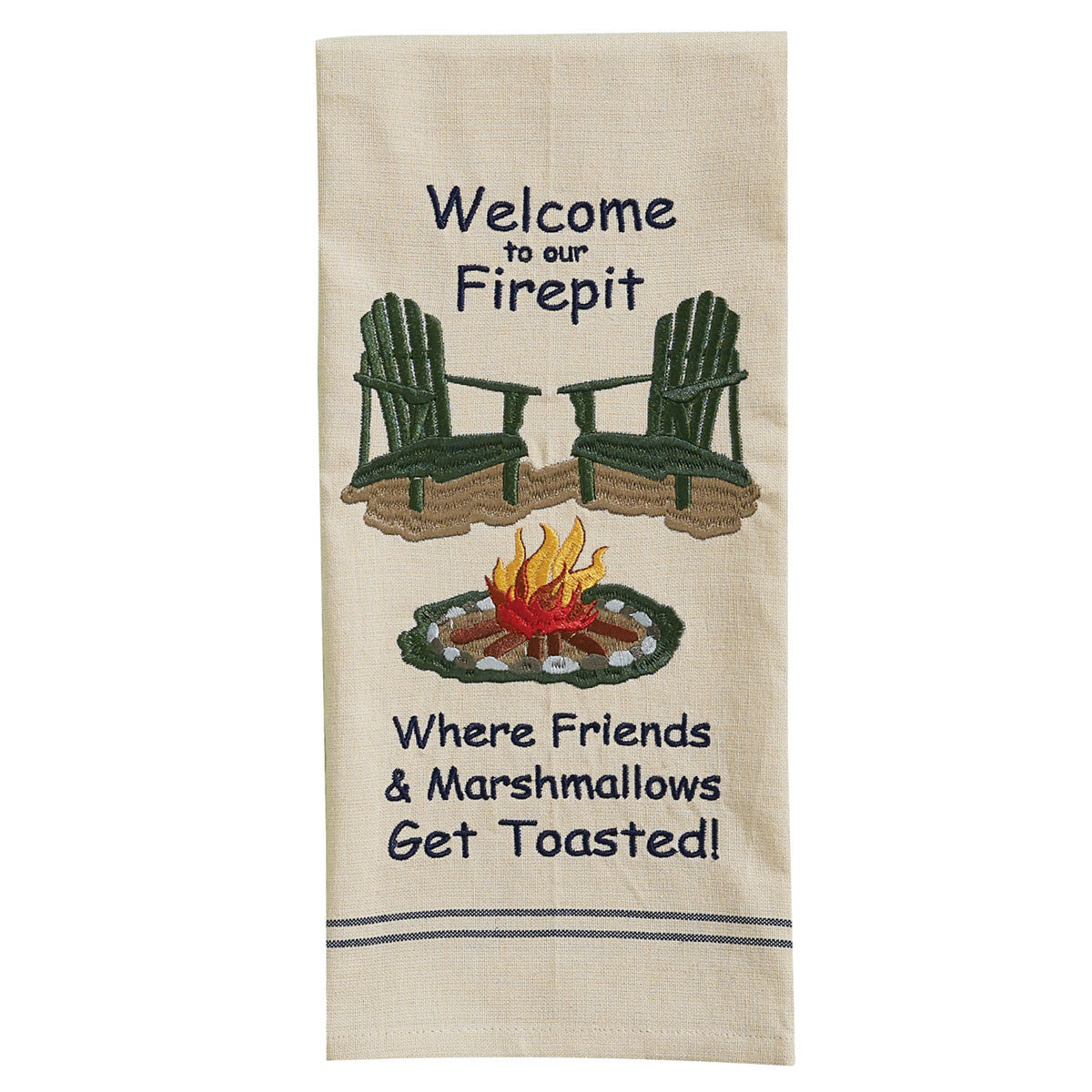Welcome to our Firepit Dishtowel