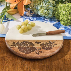 Floral Cutting Board w/ Spreader