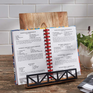 Urban Blacksmith Cookbook Holder-Iron Accents
