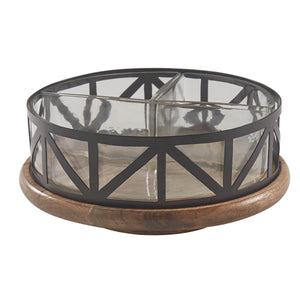 Urban Blacksmith Lazy Susan-Iron Accents