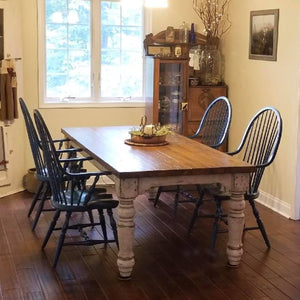 Stafford Custom Farm Table-Iron Accents