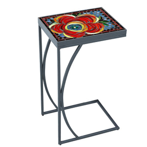 Zinnia Mosaic C-Table-Iron Accents
