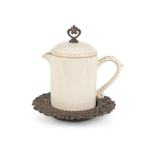 Sauce Jar w/ Base-Iron Accents