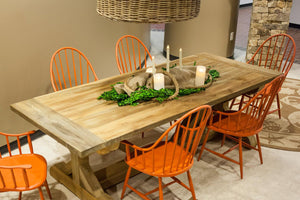 96" Cypress Patio Table-Iron Accents