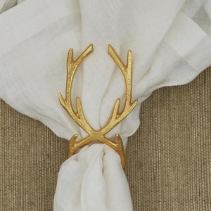 Gold Antler Napkin Rings