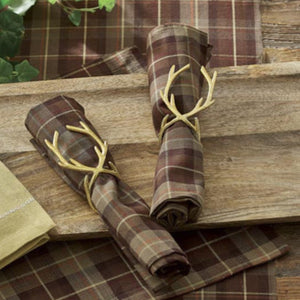 Gold Antler Napkin Rings