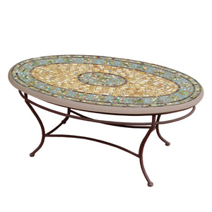Malibu Mosaic Coffee Table - Oval