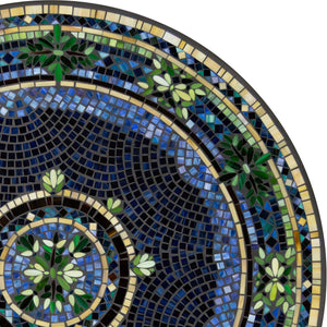 Lake Como Mosaic Table Tops-Iron Accents