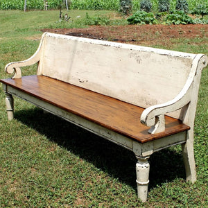 Danville Custom Deacon's Bench-Iron Accents