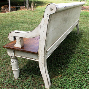 Danville Custom Deacon's Bench-Iron Accents