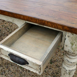 Stafford Custom Library Desk-Iron Accents