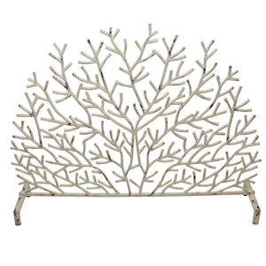 Antique Cream Coral Firescreen
