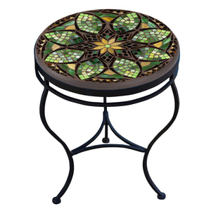 Arenal Mosaic Side Table-Iron Accents
