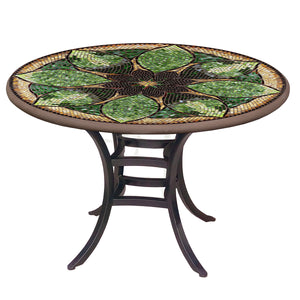 Arenal Mosaic Patio Table-Iron Accents