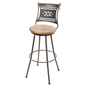 Bistro Bar Stool-Iron Accents
