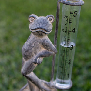 Decorative Frog Rain Gauge
