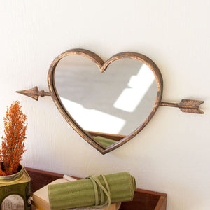 Alure Metal Heart Mirror