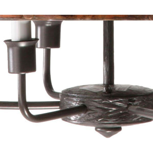 Cedarvale 6-Arm Pendant Lamp-Iron Accents