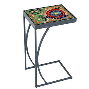 Dahlia Mosaic C-Table-Iron Accents