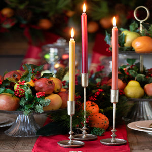 Antique Gold Colonial Tapers-Iron Accents