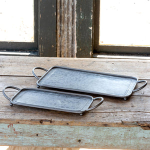 Rustic Galvanized Trays