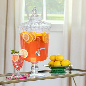 Classic Crystal Beverage Dispenser - 8qt