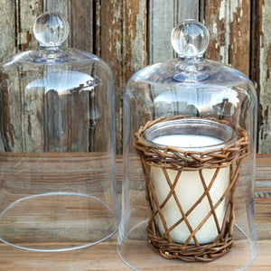 Glass Bell Cloche - Candle Cover