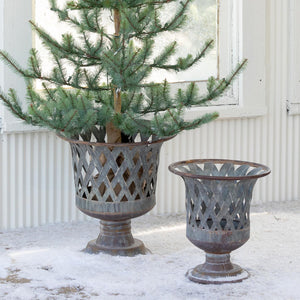 Woven Metal Classic Urns