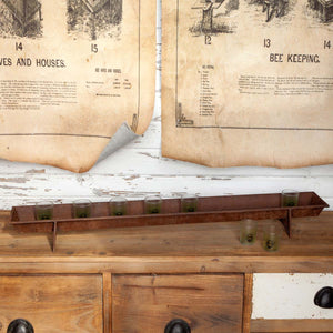 Chicken Feeder Centerpiece-Iron Accents