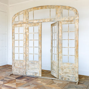 French Door Facade-Iron Accents