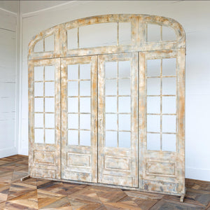 French Door Facade-Iron Accents