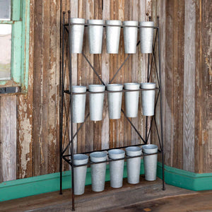 Flower Stem Rack-Iron Accents