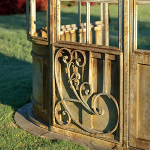 Aged Metal Conservatory-Iron Accents