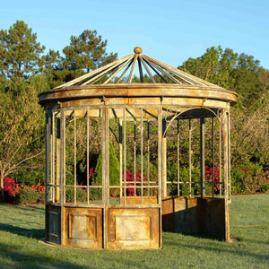 Aged Metal Gazebo-Iron Accents