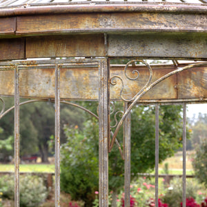 Aged Metal Gazebo-Iron Accents